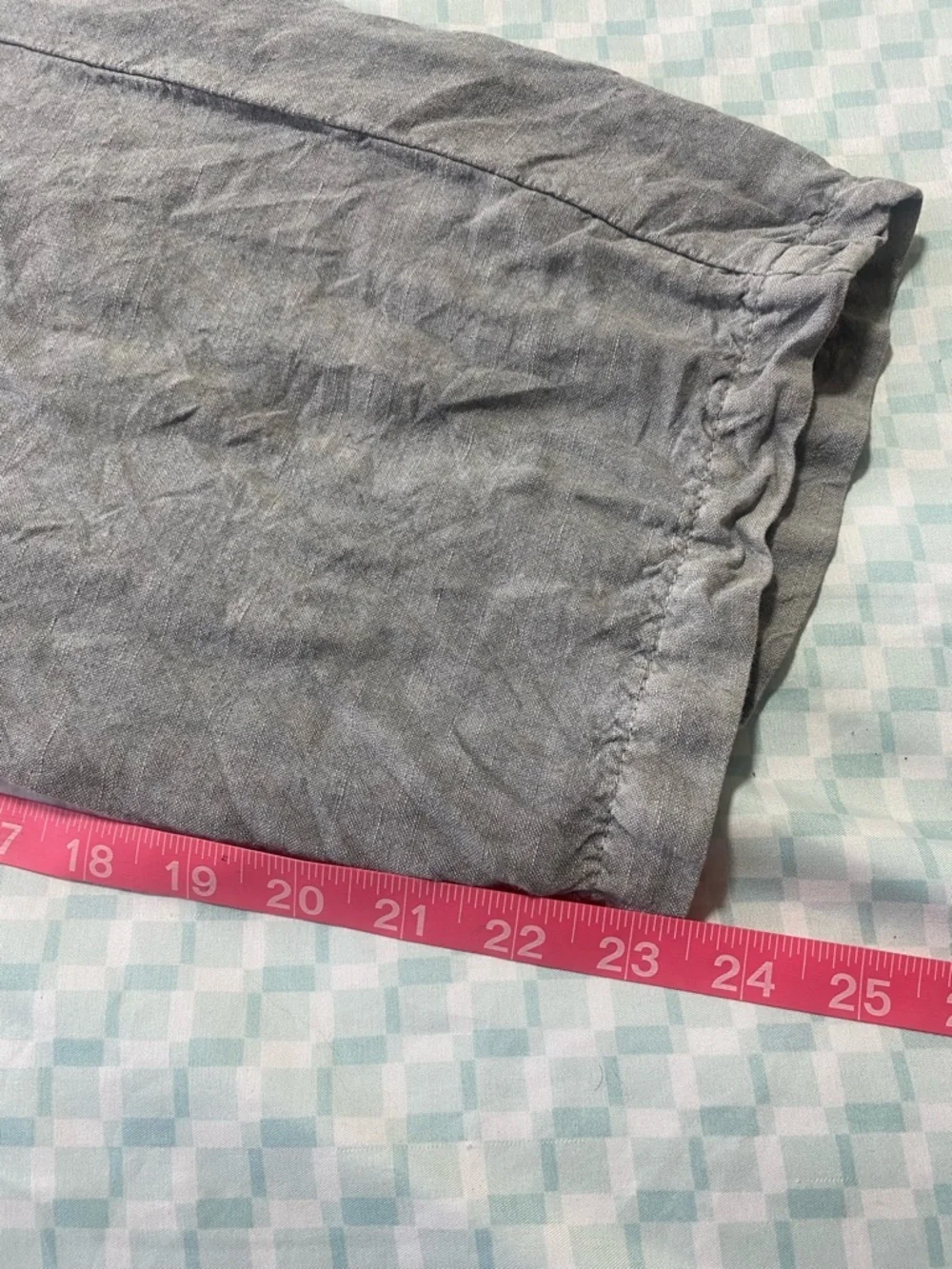 NSF Cargo Linen Blend Pants with Elastic Waist size M